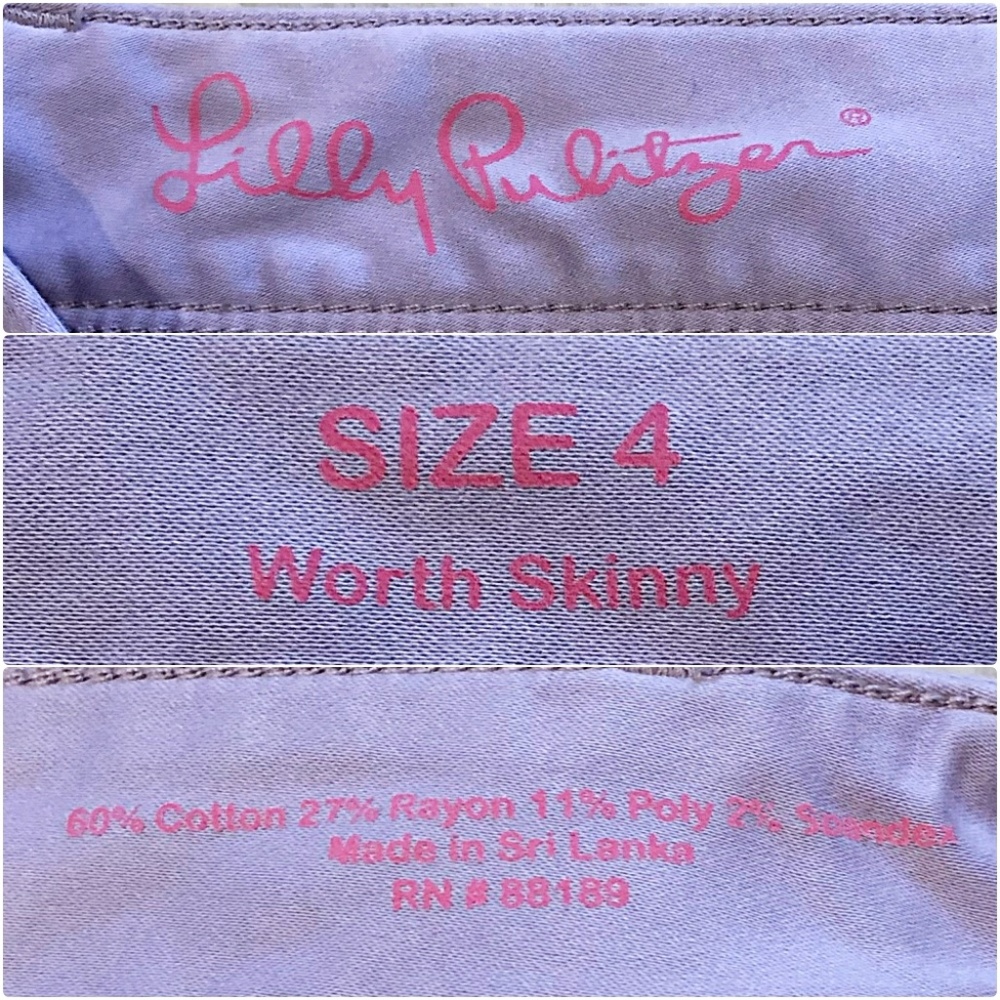 🚫SOLD🚫Lilly Pulitzer Lilac Sateen Worth Skinny - Picture 6 of 8